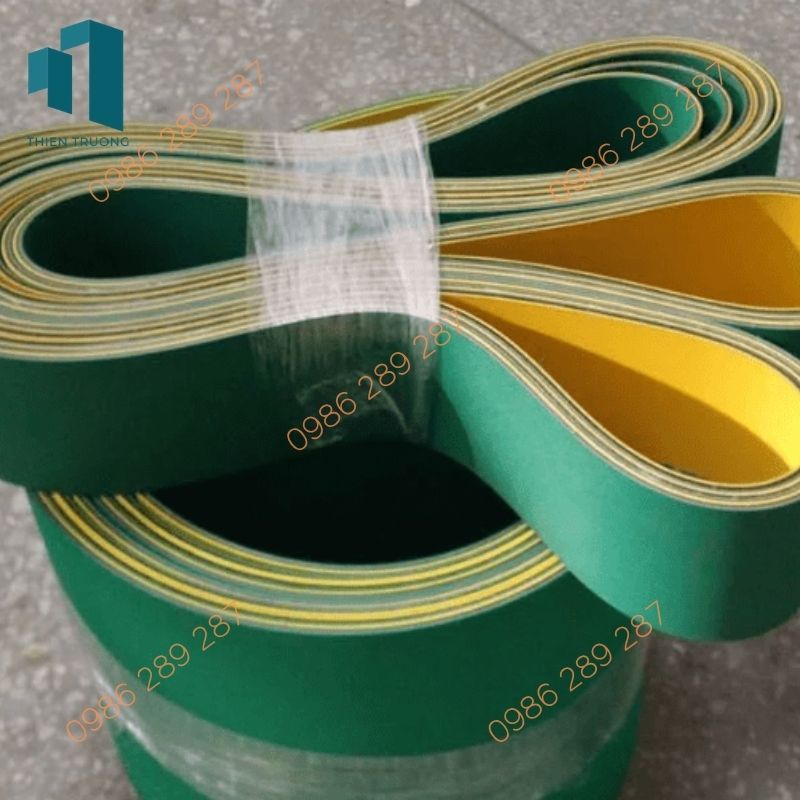 Dây Đai Dẹt Xanh Vàng 2mm
